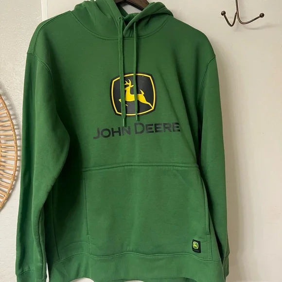 John Deere Forest Green Men's Hoodie - Picture 1 of 2